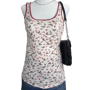 Y2k Butterfly Babydoll Top